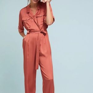 Left Coast Collection By Dolan Charlie Utility Jumpsuit Red/Rust/Orange (XS)